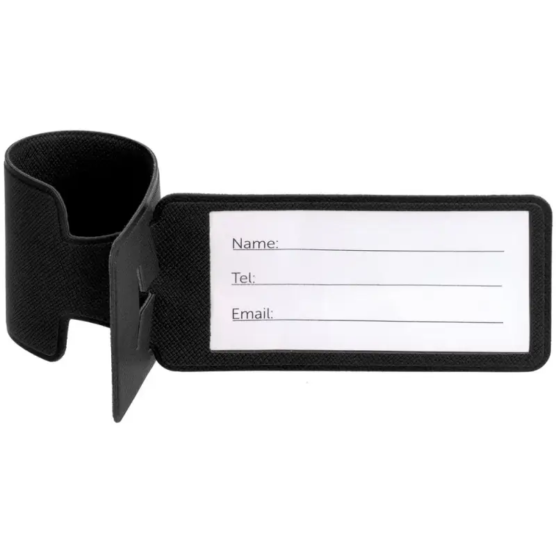 Багажная бирка Devon, черная Багажная бирка Devon, черная