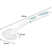 Щетка для мытья посуды Софтэль / Ballet белый/бирюзовый SV3081БЛБРЗ-25РS