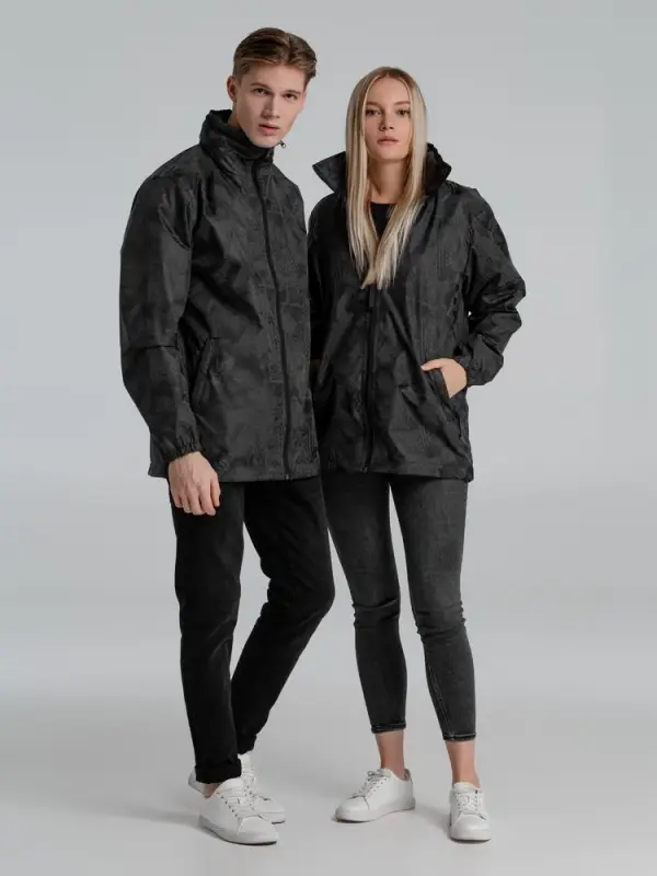 Ветровка светоотражающая Finvind темно-серая, размер XXS Ветровка светоотражающая Finvind темно-серая, размер XXS