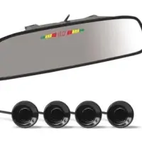 Парктроник PS-164U (4 датчика+коннекторы, Зеркало + LED Дисплей цветной)