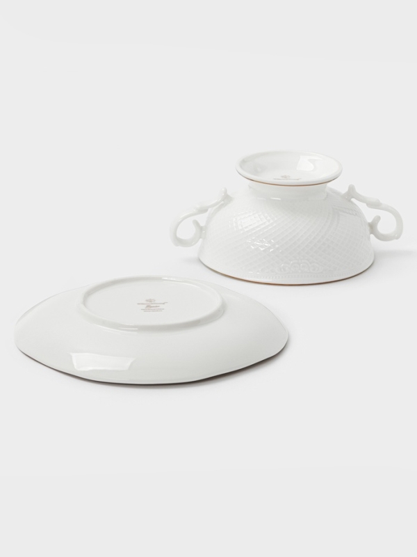 Супница 280мл W&Y  Супница 280мл W&Y "Empire" 17см с блюдцем