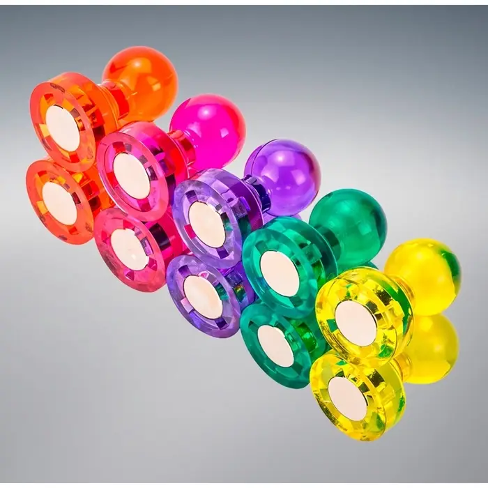 Набор магнитов, 24 штуки для доски &laquo;Пешки&raquo;, 11&times;17 мм, 7 цветов