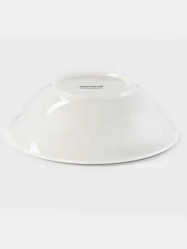 Тарелка глубокая Доляна White Label, 500 мл, d=17.5 см, фарфор, белая