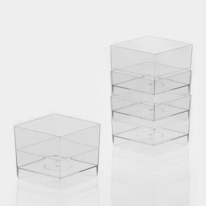 Форма одноразовая для фуршета &laquo;Куб&raquo;, 60 мл, пластик, прозрачная