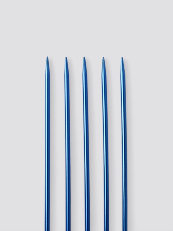 Спицы для вязания чулочные 15см d3,5мм (5шт) PVC-пакет алюминий синий АУ Спицы для вязания чулочные 15см d3,5мм (5шт) PVC-пакет алюминий синий АУ