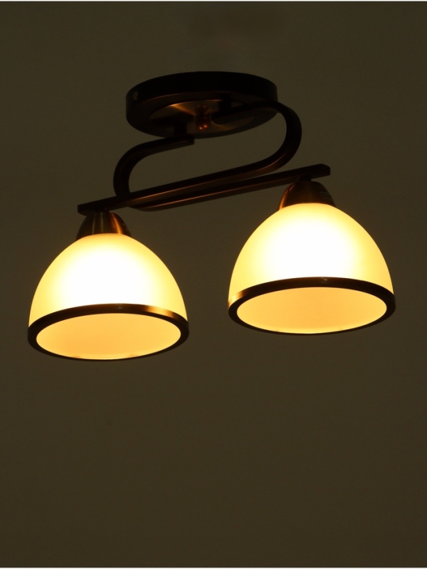 Люстра Люстра "Рендо" 2хЕ27 40Вт черно-бронзовый 44х15х23 см