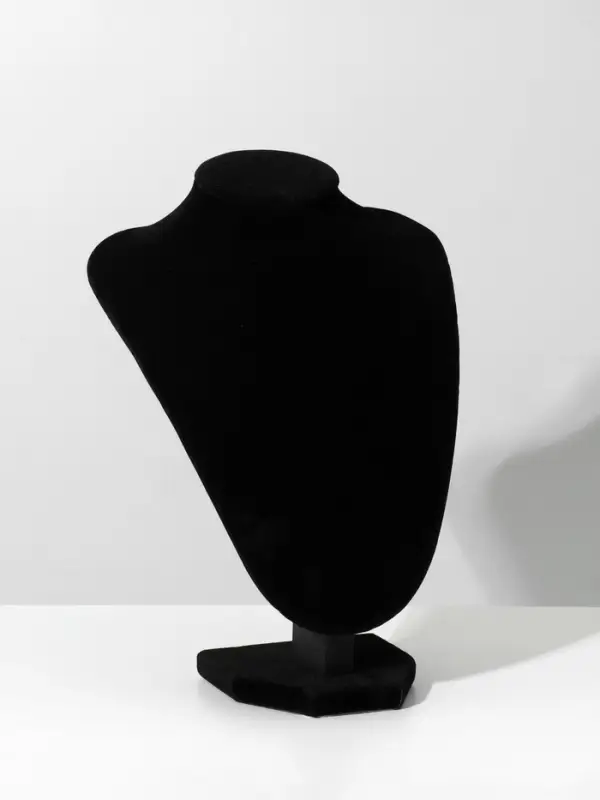 Бюст для украшений QF, 15.5&times;10&times;25 см, h=25 см, чёрный