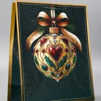 Пакет подарочный новогодний ламинированный, &laquo;Новогодний шар &raquo;, 26&times;12&times;32 см