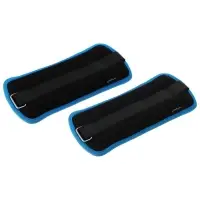 Утяжелители неопреновые ONLYTOP, 2 шт.&times;0.5 кг, чёрные, голубые