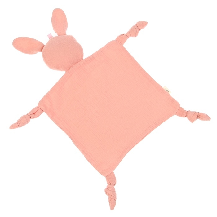 Комфортер - игрушка «Зайка», погремушка, цвет розовый, Mum&Baby