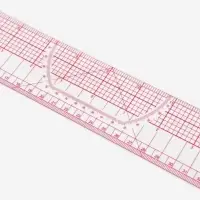 Линейка для квилтинга и пэчворка, 45&times;5 см, s=0.5 мм, прозрачный