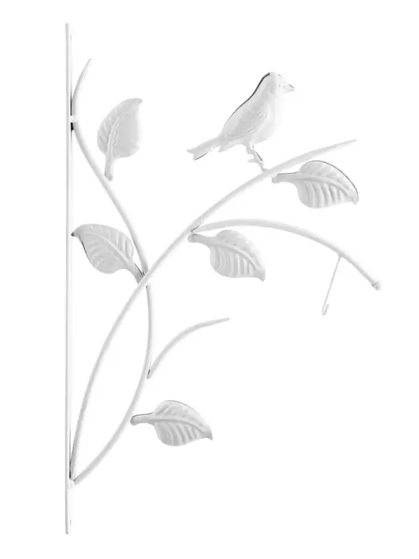 Часы настенные двусторонние &laquo;Птичка на ветке&raquo;, подвес, d=23 см, белые