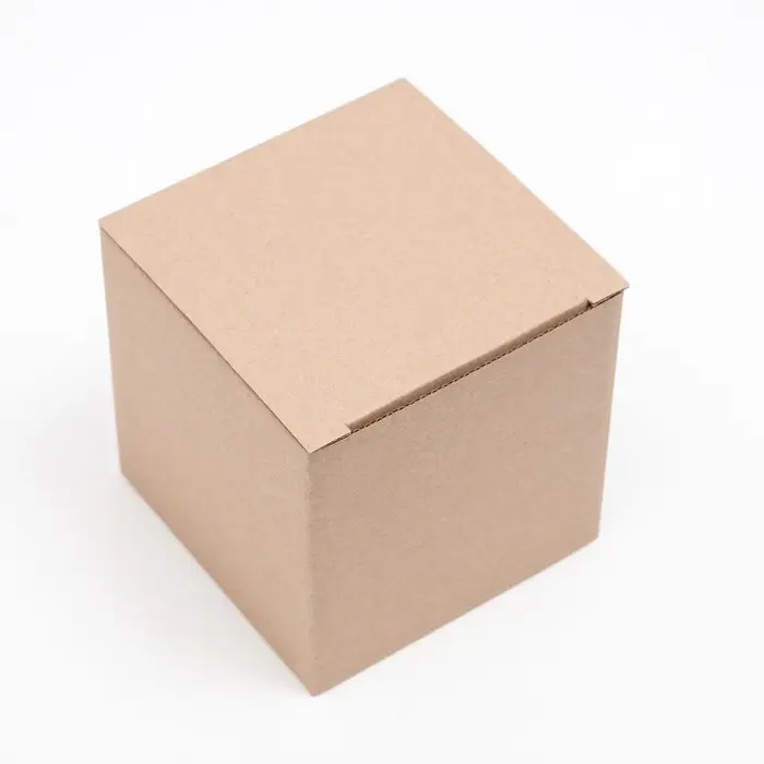 Коробка складная, бурая, 12 х 12 х 12 см Коробка складная, бурая, 12 х 12 х 12 см