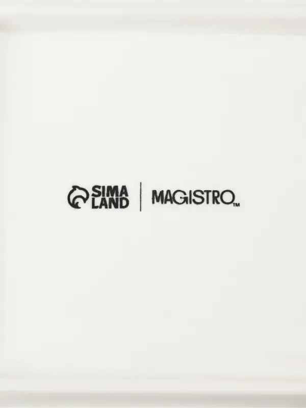 Блюдо для подачи Magistro &laquo;Квадрат Бланш&raquo;, 16&times;16 см, фарфор, белое