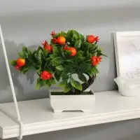 Бонсай искусственный в горшке &laquo;Деревце плодовое&raquo;, 10&times;18 см