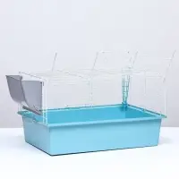 Клетка для грызунов &laquo;Пижон&raquo; №1 складная, 58&times;40&times;34 см (+миска, 2 кормушки), бирюзовая