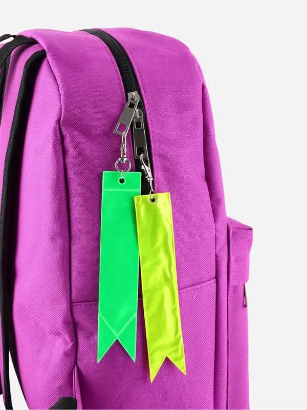 Светоотражающий элемент &laquo;Флажок&raquo;, 15&times;3 см, жёлтый, оранжевый, зелёный