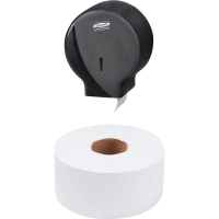 Бумага туалетная д/дисп Luscan Professional 1сл бел втор втул 200м 12рул/уп