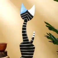 Сувенир "Кошка с котёнком" дерево 9х5х30 см