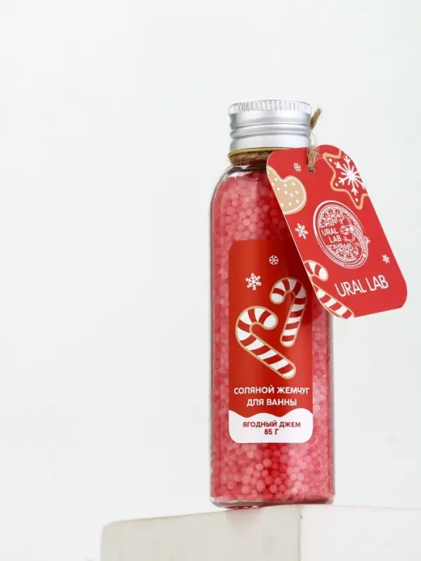 Жемчуг для ванны во флаконе, 85 гр, аромат ягодный джем, URAL LAB Жемчуг для ванны во флаконе, 85 гр, аромат ягодный джем, URAL LAB
