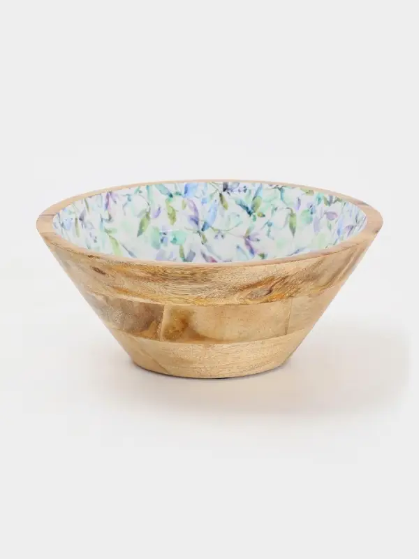 Салатник &laquo;Оттенки сирени&raquo;, 25&times;25&times;10 см, дерево манго