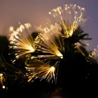 Хвойная гирлянда фиброоптическая «Вспышки» 200 см, автопереключение Хвойная гирлянда фиброоптическая «Вспышки» 200 см, автопереключение