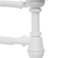 Сифон для мойки ZEIN, 3 1/2&rsquo;&rsquo;*40мм, прямоугольный перелив, с гофротрубой 40/50 мм