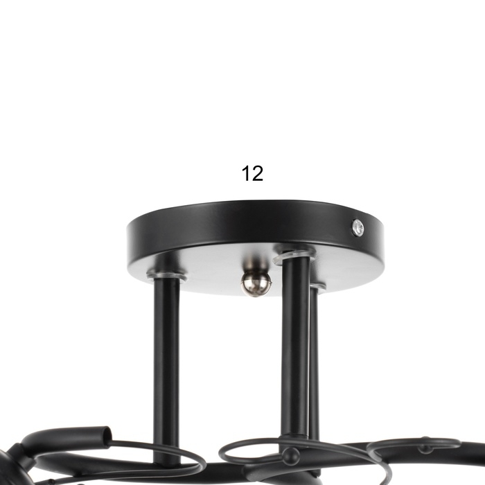 Люстра Люстра "Марти" 3хЕ27 40Вт черный 48х48х26 см