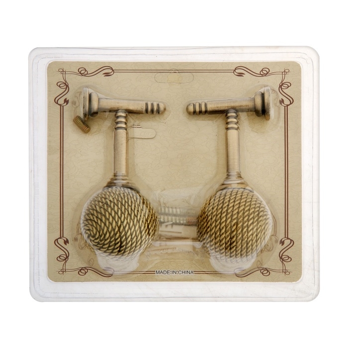 Крючок для штор KS100 CAPPIO, однорожковый, цвет бронза, 2 шт Крючок для штор KS100 CAPPIO, однорожковый, цвет бронза, 2 шт