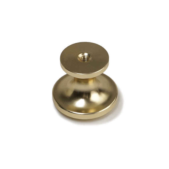 Ручка кнопка CAPPIO RK148, d=30 мм, цвет сатиновое золото Ручка кнопка CAPPIO RK148, d=30 мм, цвет сатиновое золото