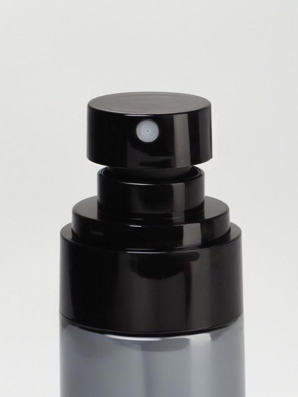 Бутылочка д/хранения с распылителем 30мл d3,4*9см чёрный накл ОТ Бутылочка д/хранения с распылителем 30мл d3,4*9см чёрный накл ОТ