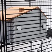 Клетка для грызунов &laquo;Пижон&raquo;, 42&times;30&times;65 см, 4 этажа, 2 домика, колесо, миска, бежевая