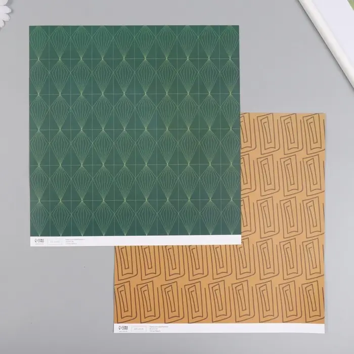 Бумага для скрапбукинга двусторонняя "Греция" плотность 180 гр 30,5х32 см