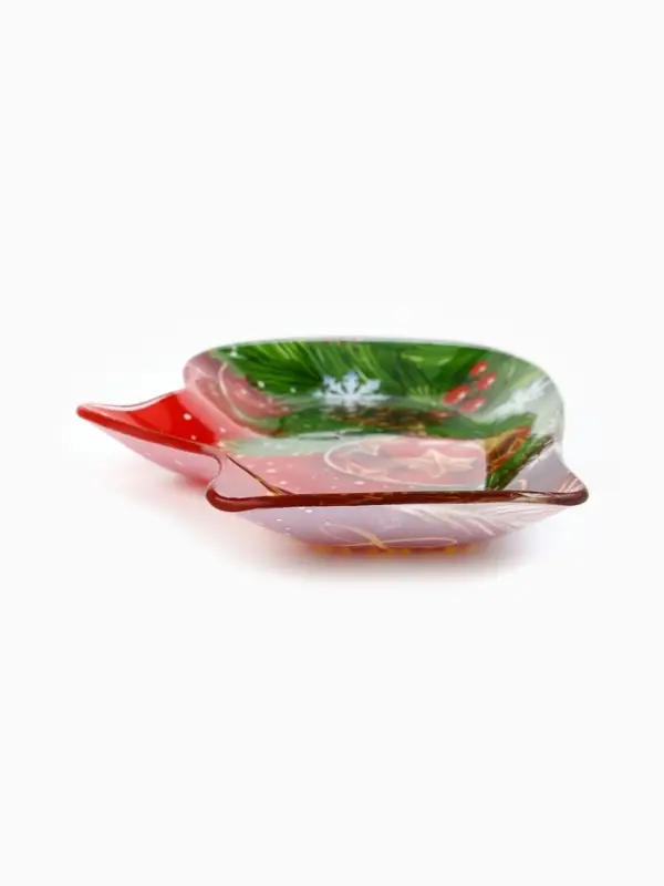 Блюдо новогоднее &laquo;С новым годом&raquo;, 22.5&times;14&times;2 см, стекло