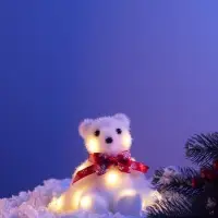 Фигура светодиодная &laquo;Медвежонок&raquo;, 10 LED, 11&times;10.5&times;7 см, постоянное свечение, от батареек, свечение тёплое белое