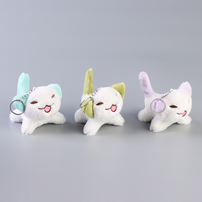 Мягкая игрушка «Кот» на брелоке, 13 см, цвет МИКС Мягкая игрушка «Кот» на брелоке, 13 см, цвет МИКС