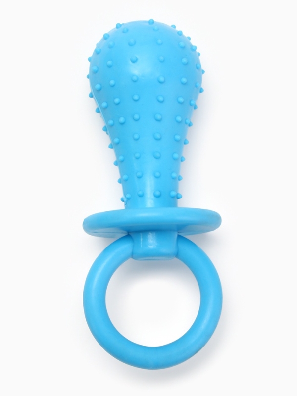 Игрушка жевательная Игрушка жевательная "Пустышка для малышки", TPR, 14,5 см, голубая