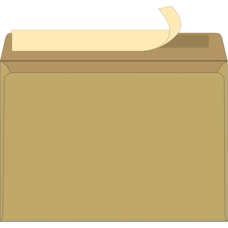 Конверты крафт С4 стрип Ecopost 229х324, 80г, 250шт/уп