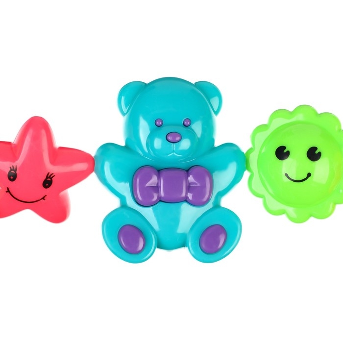 Растяжка на коляску/кроватку «Веселые зверята», 3 игрушки, Крошка Я Растяжка на коляску/кроватку «Веселые зверята», 3 игрушки, Крошка Я