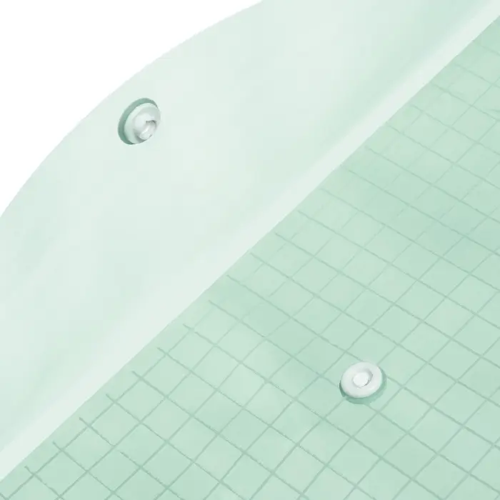 Папка-конверт на кнопке, А4, 80 мкм, &laquo;Клетка&raquo;, тонированная, зелёная