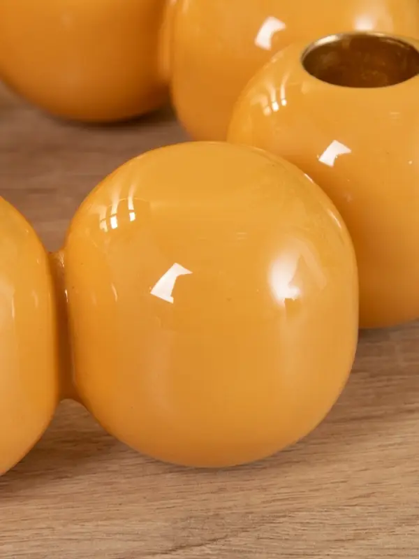 Подсвечник на 4 свечи  Подсвечник на 4 свечи "Бусы" с 8 сферами, песок 19х19х5,5 см