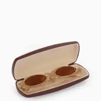 Футляр для очков Июнь2501, 16*6,5*3,5 см, хлопушка, коричневый