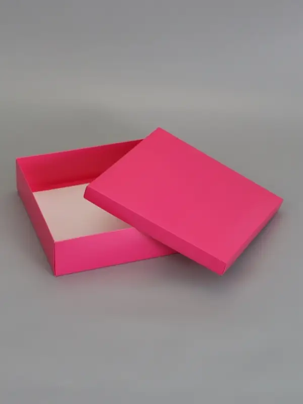 Коробка складная, крышка-дно, розовый Барби, 30 х 30 х 8 см