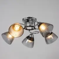 Люстра &laquo;Дождь&raquo; 5&times;40 Вт Е27 хром 58&times;58&times;24 см