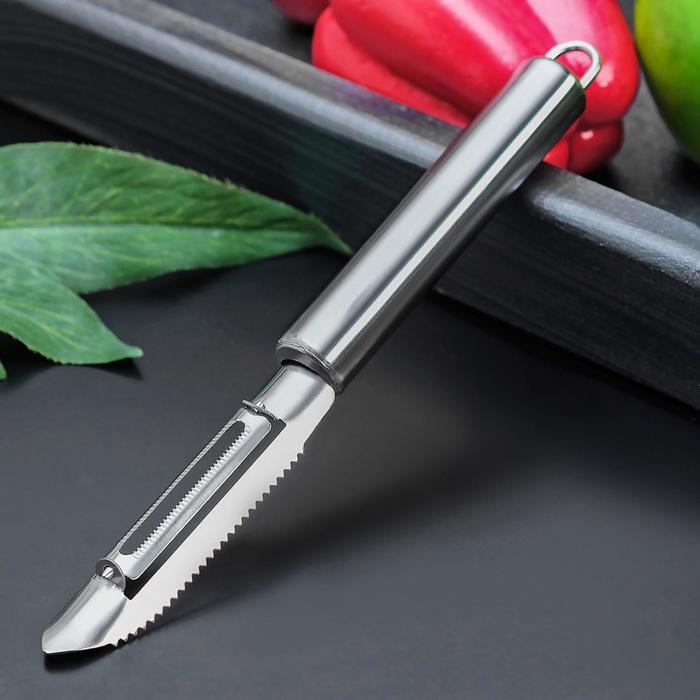 Овощечистка Доляна «Металлик», 21 см Овощечистка Доляна «Металлик», 21 см