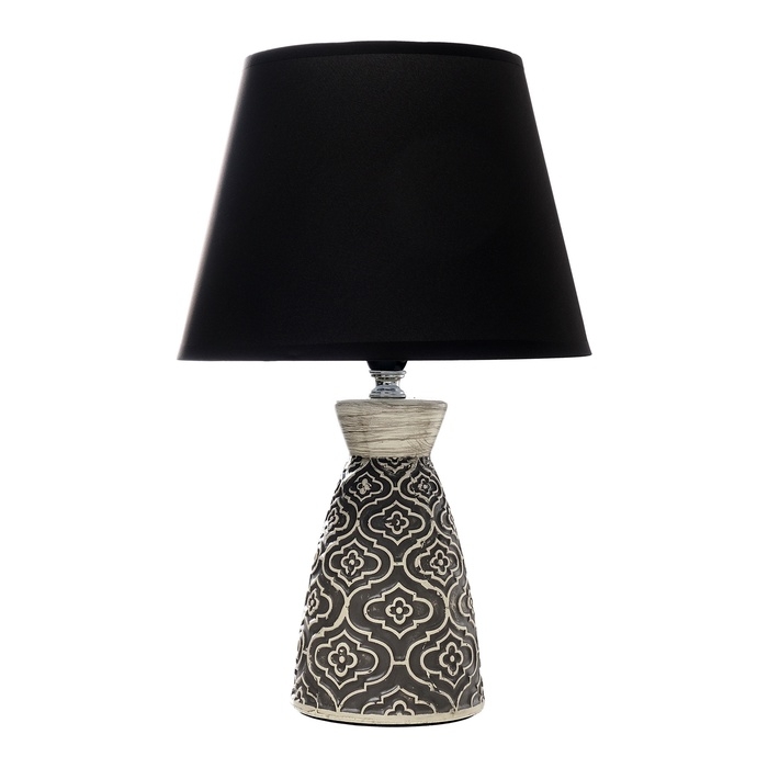 Настольная лампа с абажуром RISALUX «Лина», Е14, 40 Вт, 22.5×22.5×36 см Настольная лампа с абажуром RISALUX «Лина», Е14, 40 Вт, 22.5×22.5×36 см