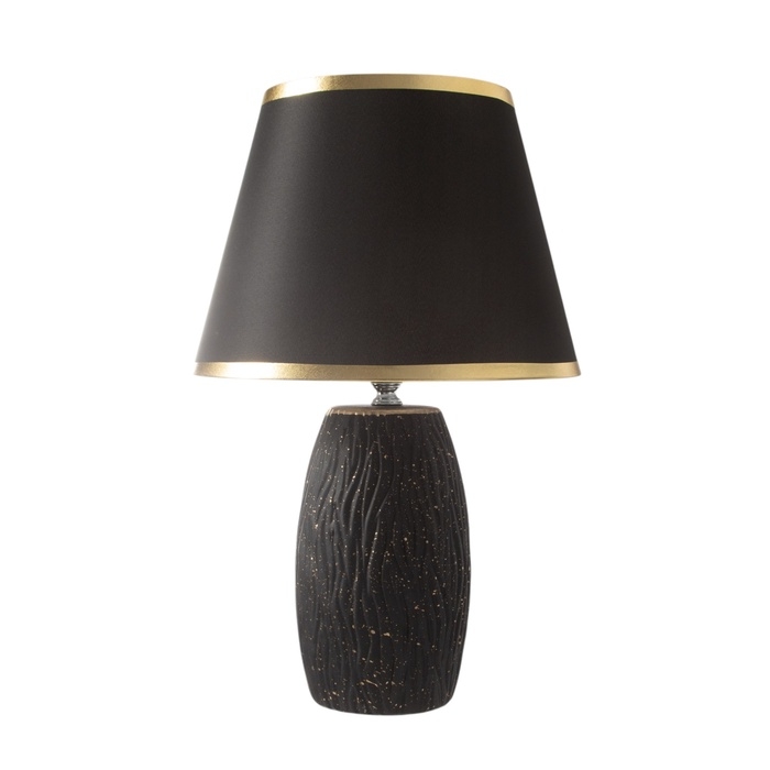 Лампа настольная Лампа настольная "Клойд" 1х40Вт Е27 черный/золото 25х25х40см