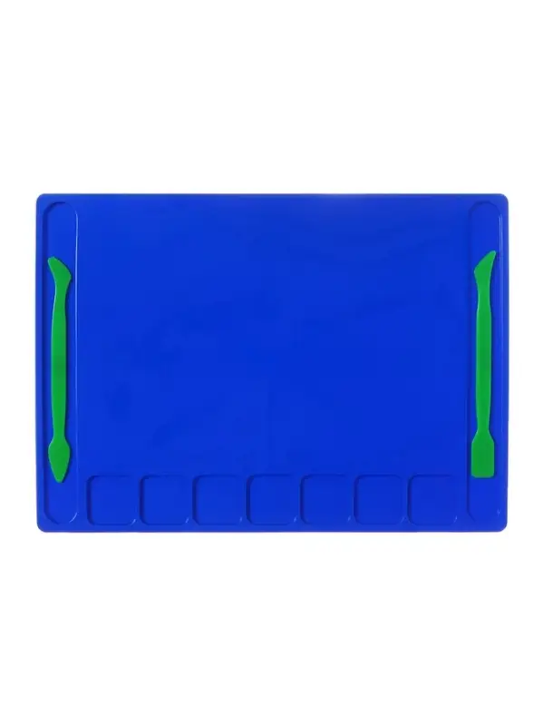 Доска для лепки Calligrata, А4, +2 стека, отделения для пластилина, 2.2 мм, пластик, с бортиком, МИКС