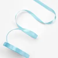 Лента атласная, 10 мм, 23&plusmn;1 м, голубая №211