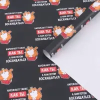 Бумага упаковочная крафт &laquo;Восхищение&raquo;, 50&times;70 см